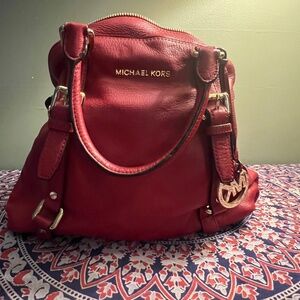 Red Michael Kora purse